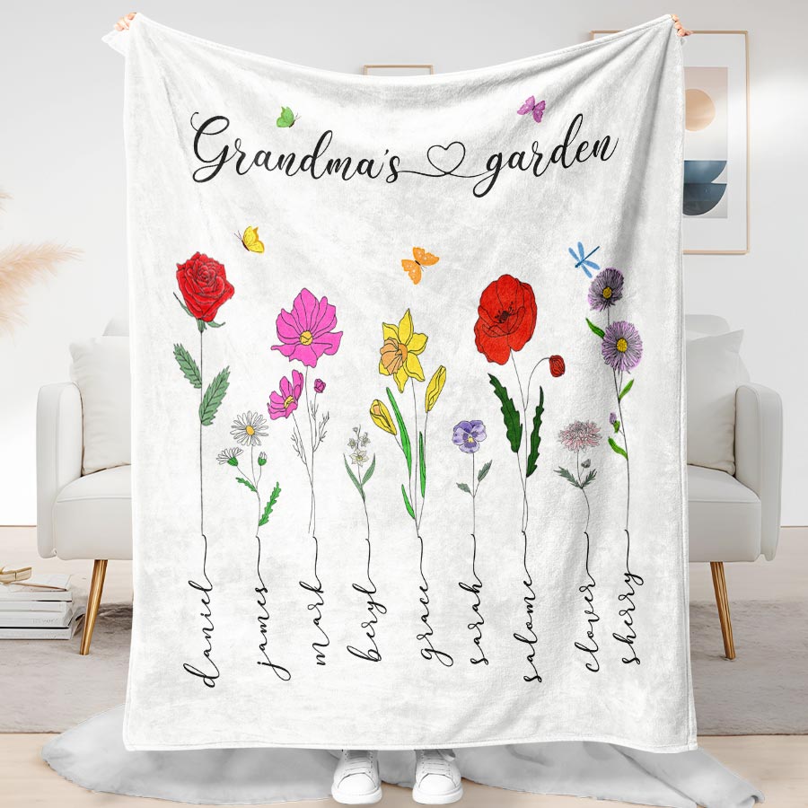 Custom Grandma Blanket for Mother’s Day