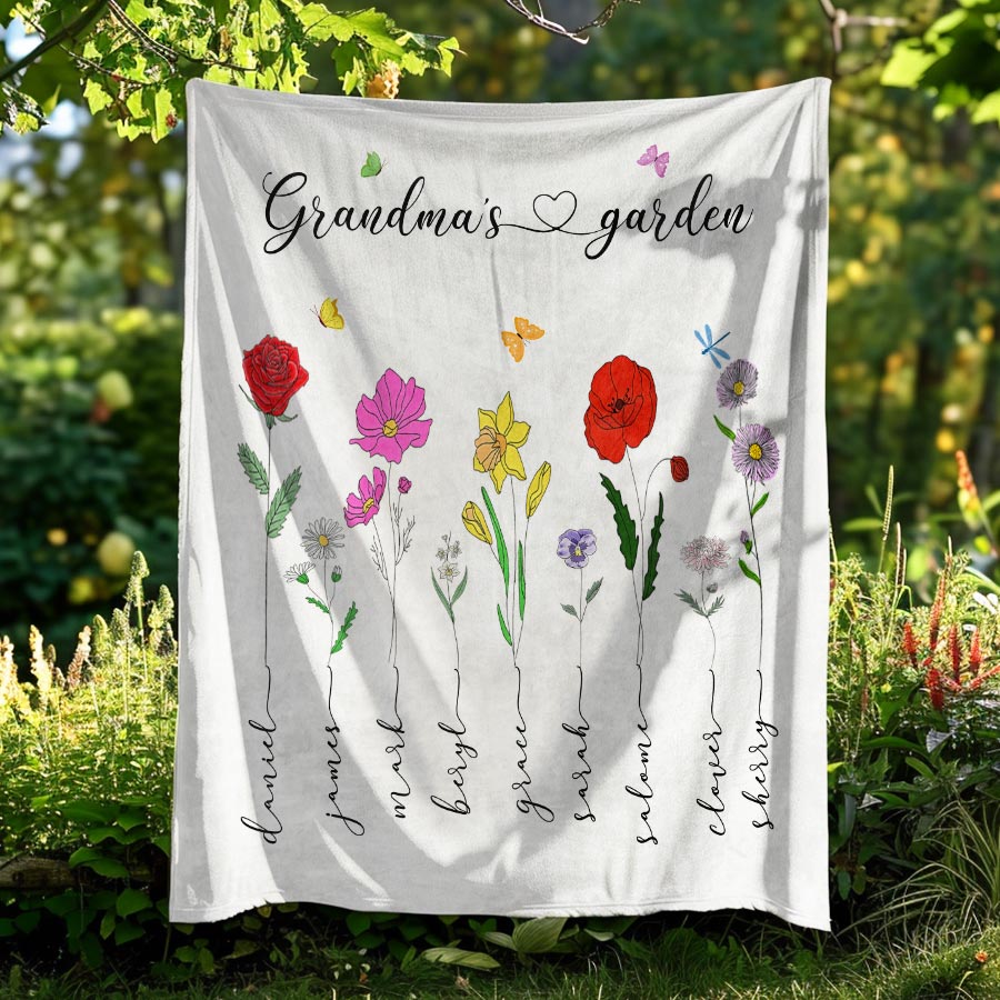 Custom Grandma Blanket for Mother’s Day