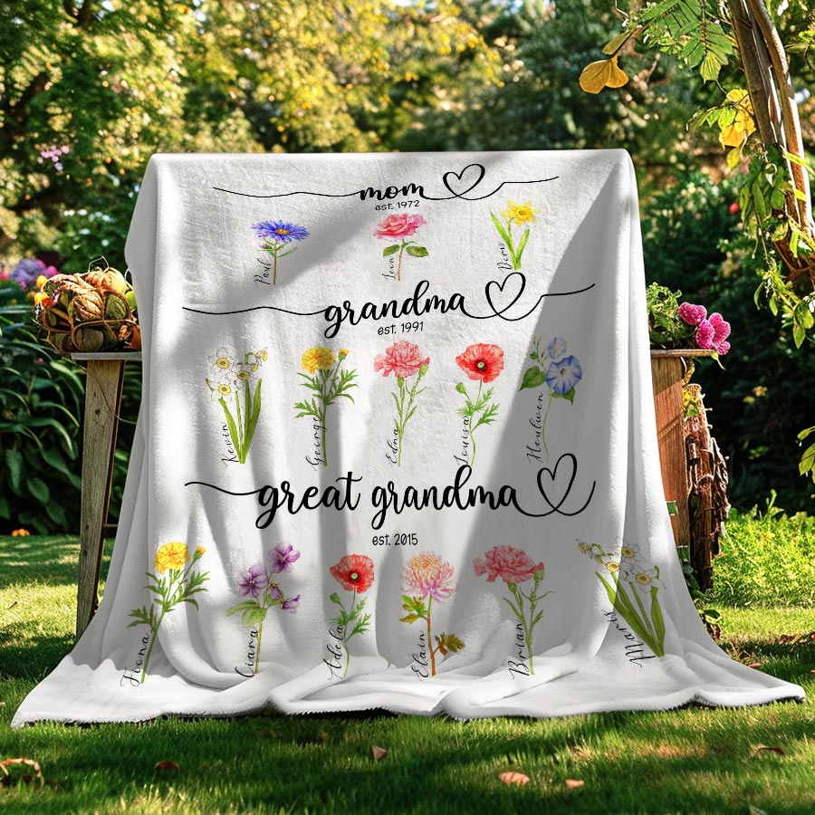 Mothers Day Great Grandma Blanket
