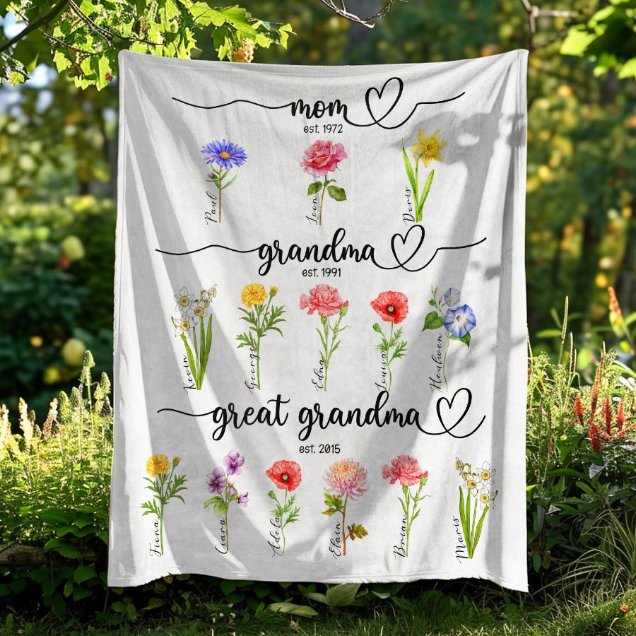 Mothers Day Great Grandma Blanket