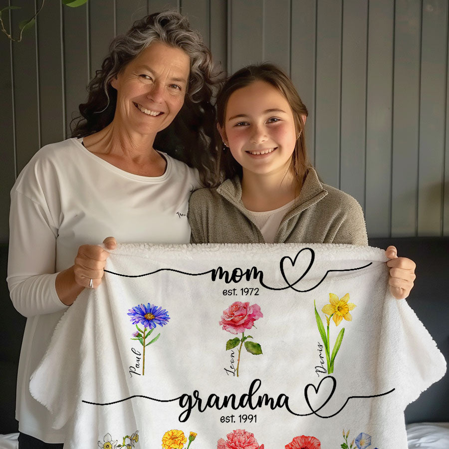 Mothers Day Great Grandma Blanket