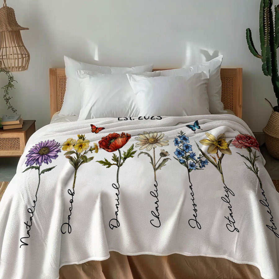 Mom Grandma Great Grandma Blanket for Mothers Day