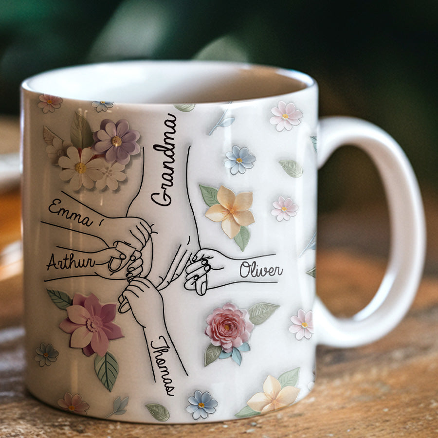 Mother’s Day Personalized Gifts for Grandma 3D Mug