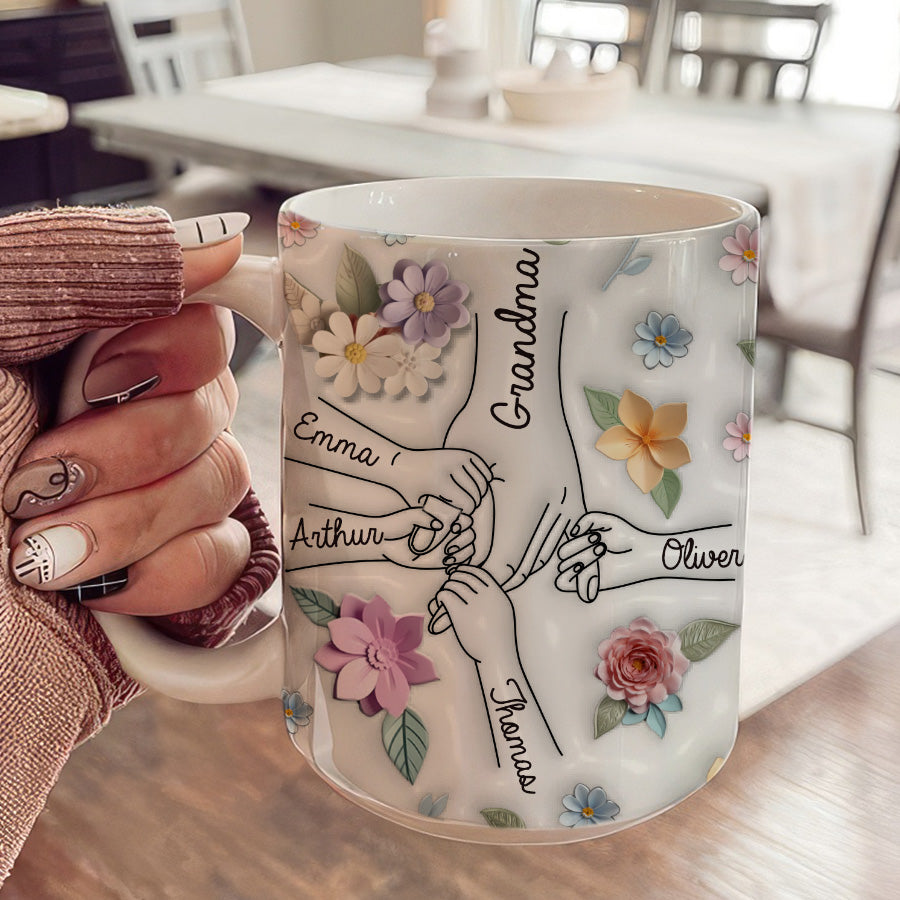 Mother’s Day Personalized Gifts for Grandma 3D Mug