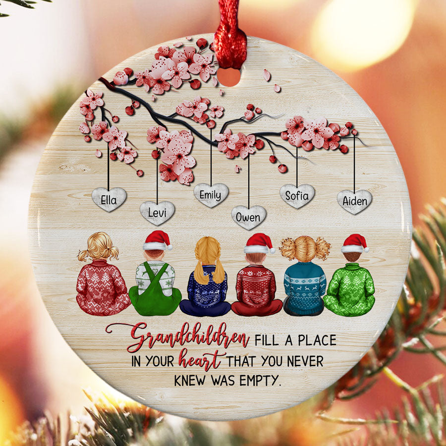 Personalized Grandchildren Ornaments for Grandma