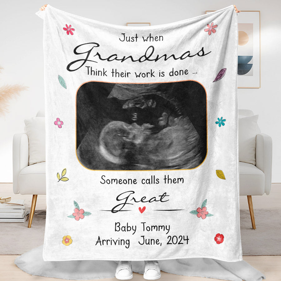 Mothers Day Blanket for Grandma