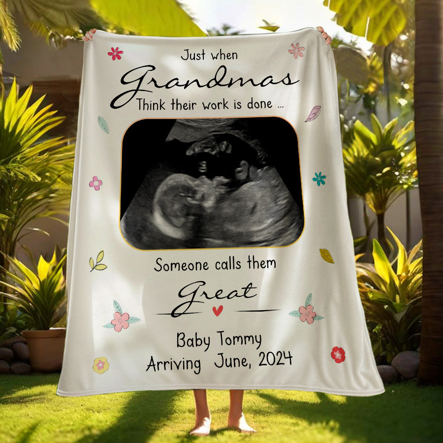 Mothers Day Blanket for Grandma