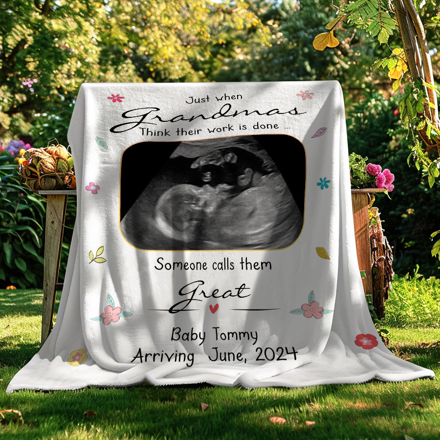 Mothers Day Blanket for Grandma