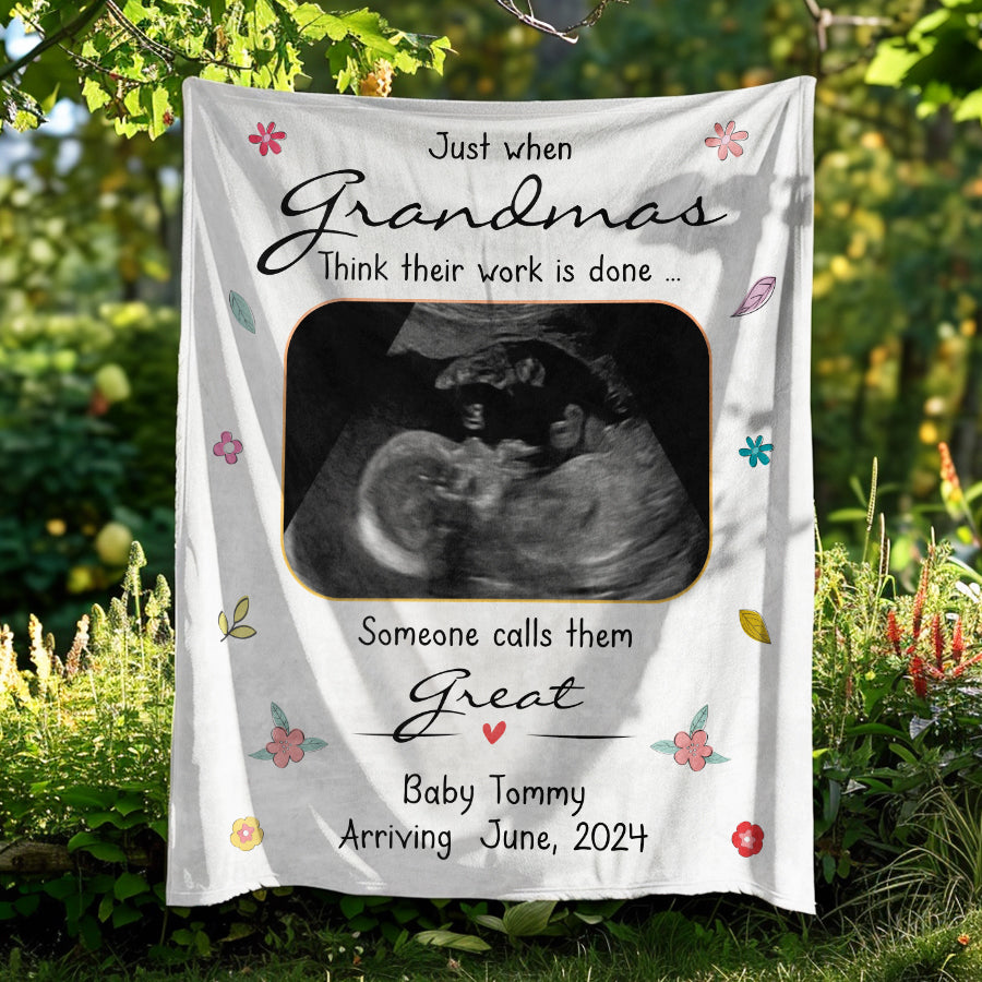 Mothers Day Blanket for Grandma