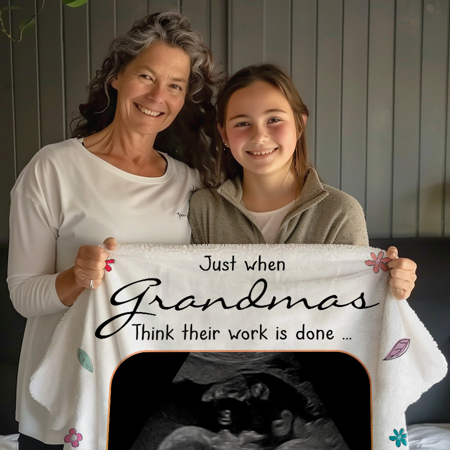 Mothers Day Blanket for Grandma