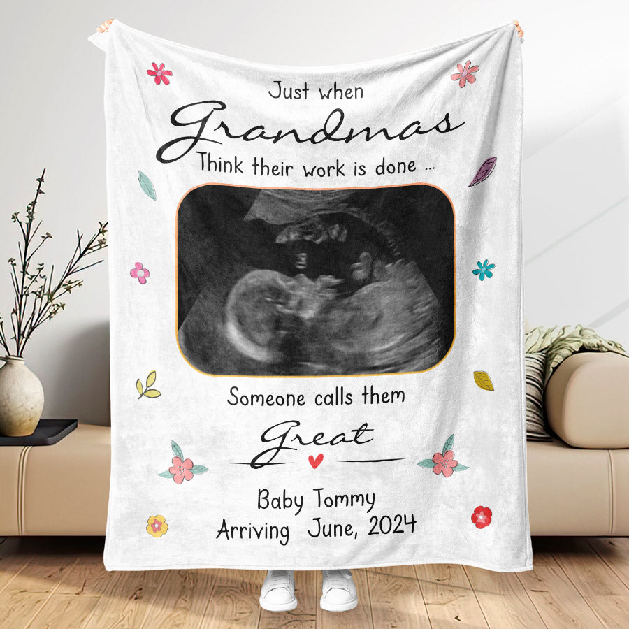 Mothers Day Blanket for Grandma