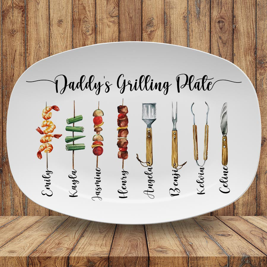 Personalized Grill Platter for Dad