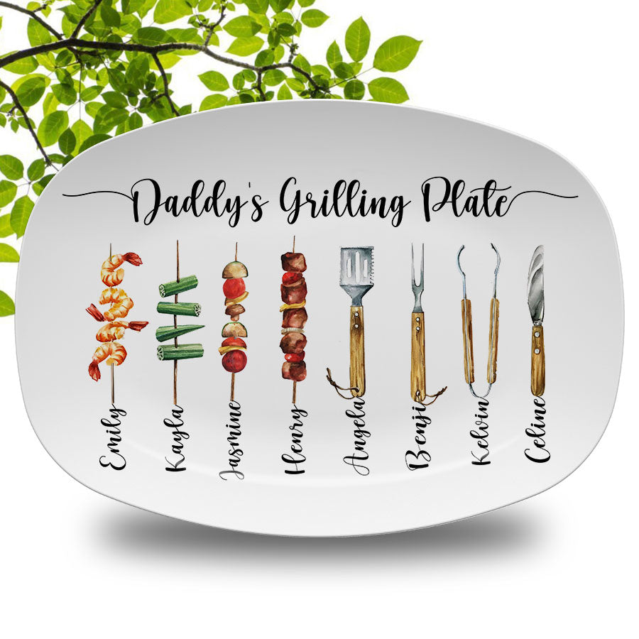 Personalized Grill Platter for Dad