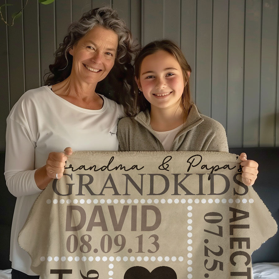 Personalized Blankets for Grandparents