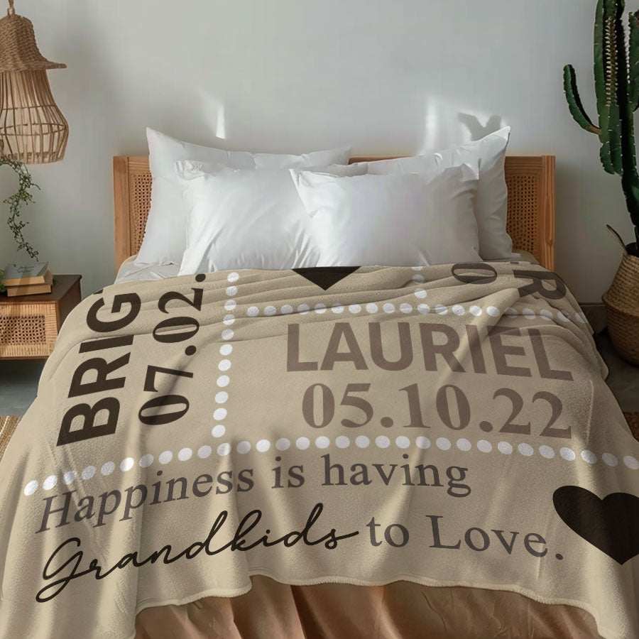 Personalized Blankets for Grandparents