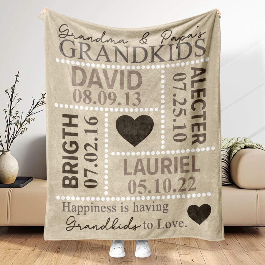 Personalized Blankets for Grandparents