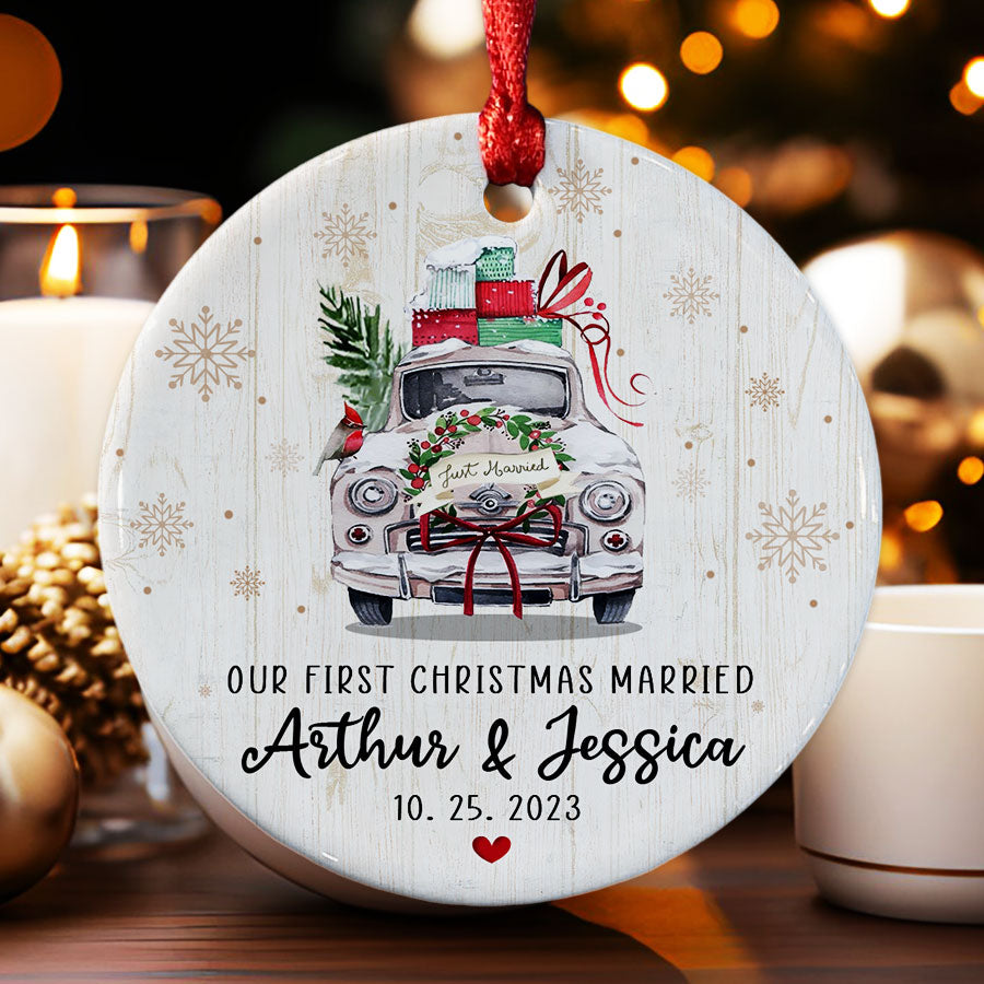 Personalized Ornaments for Newlyweds