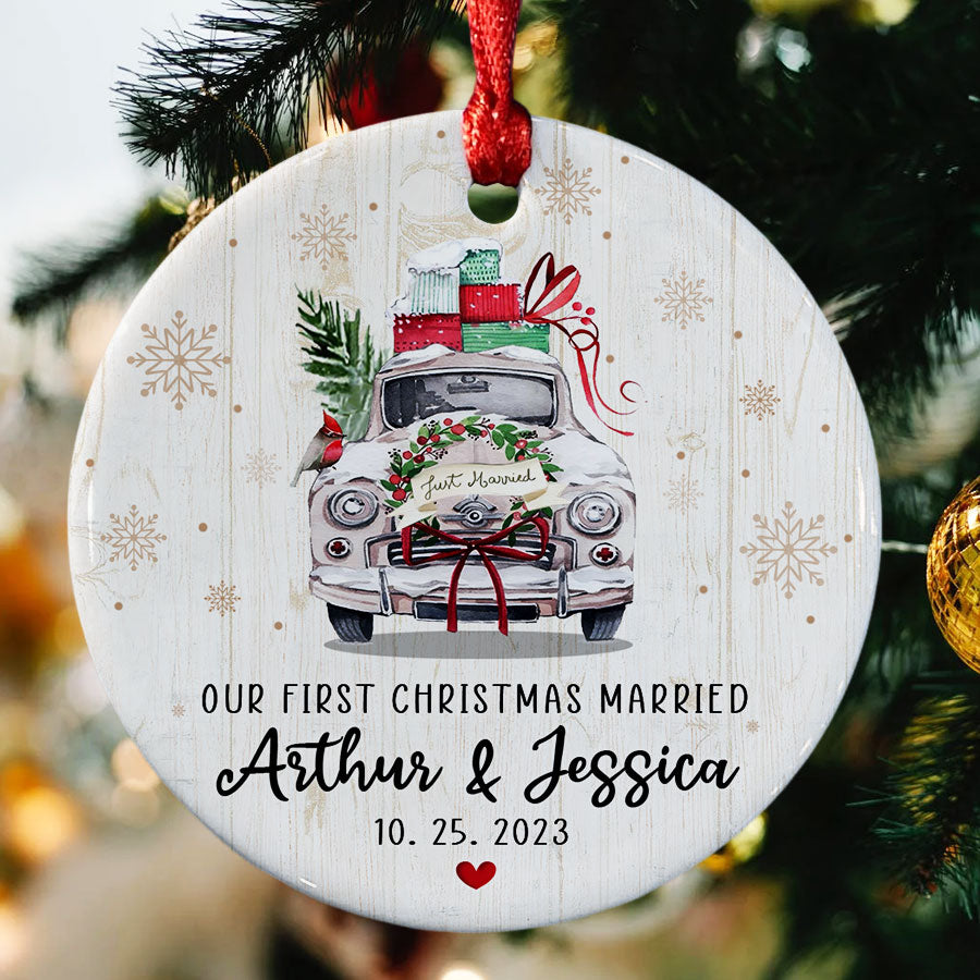 Personalized Ornaments for Newlyweds