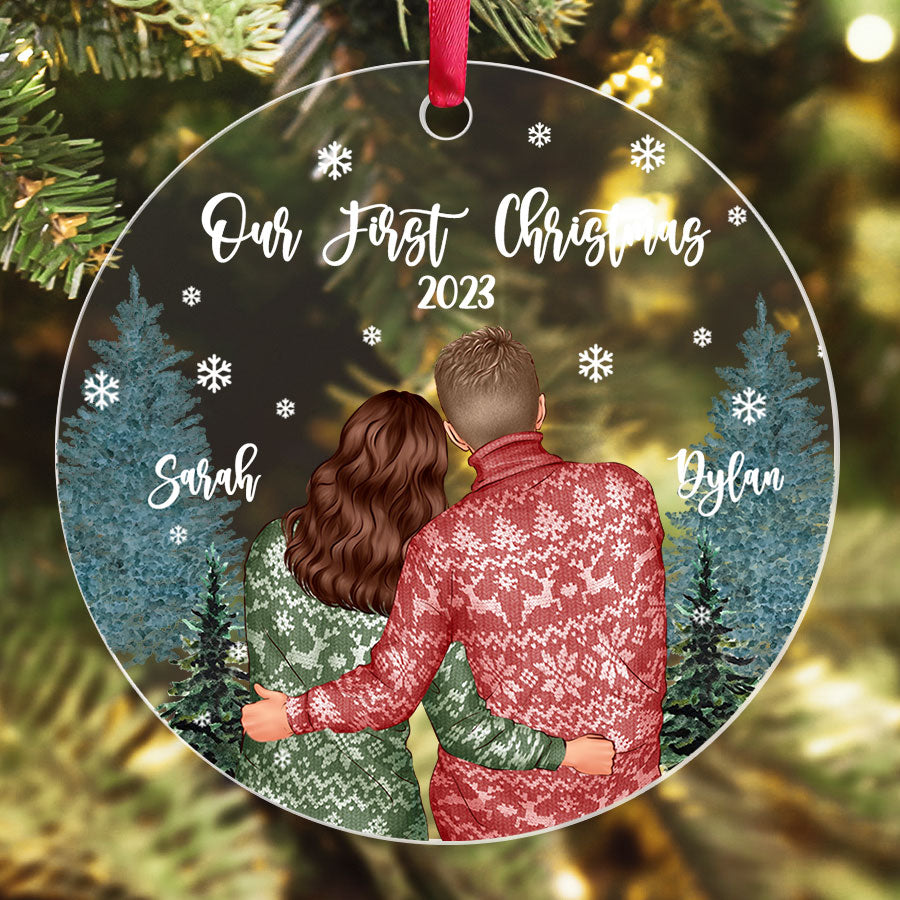 personalized our first christmas ornament