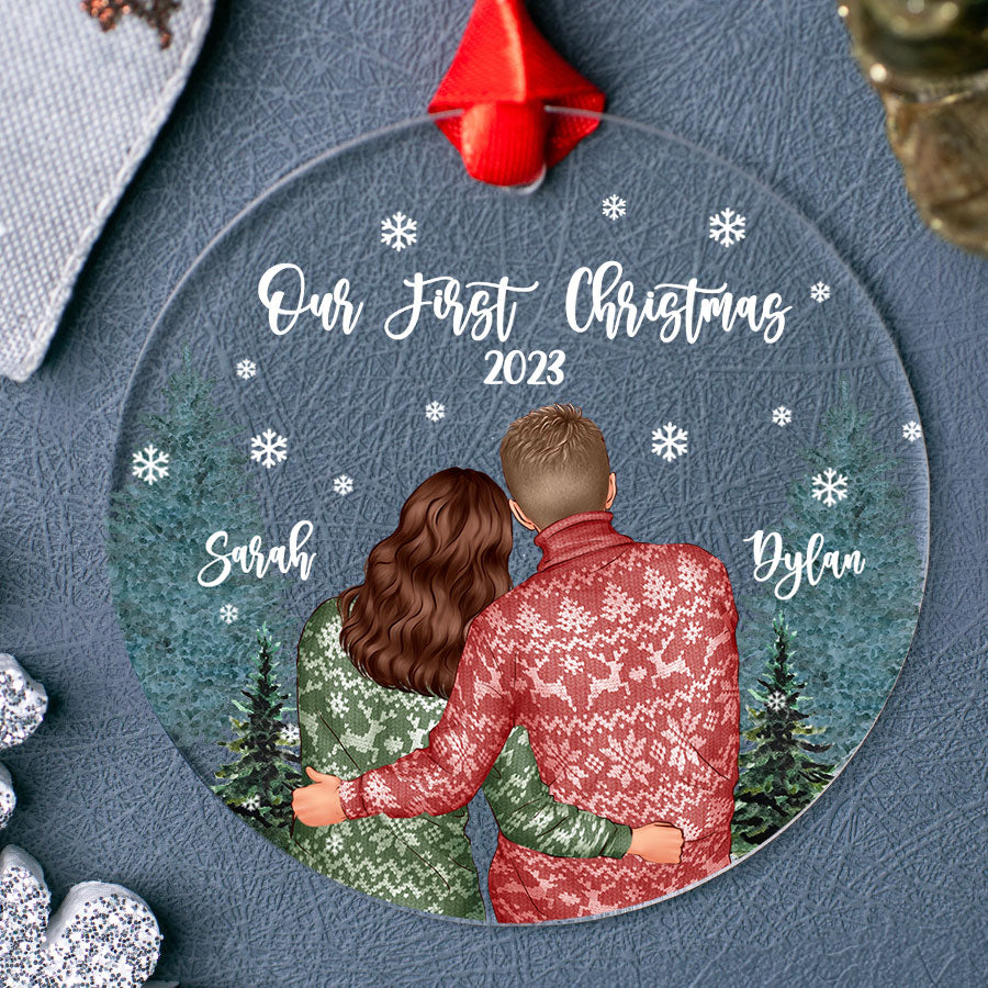 personalized our first christmas ornament