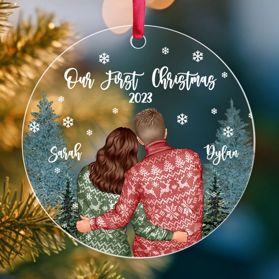personalized our first christmas ornament
