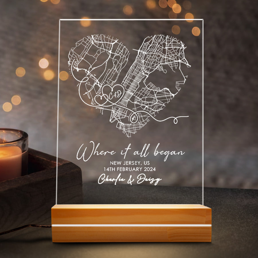 valentine night light