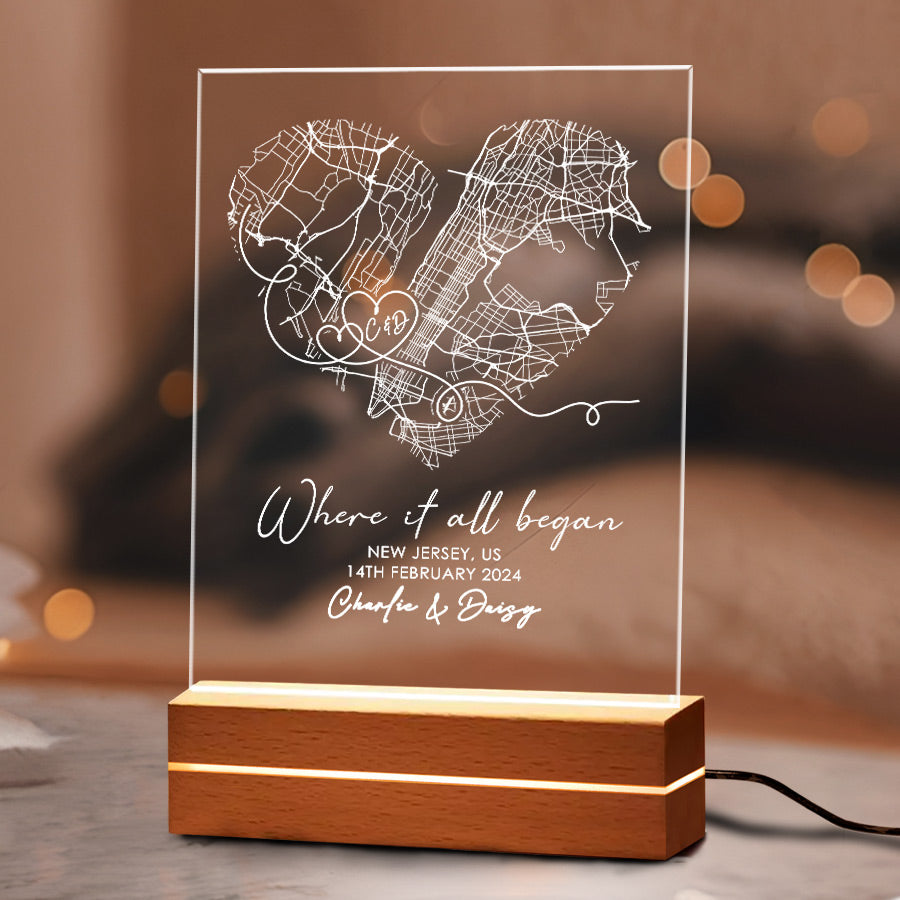 valentine night light