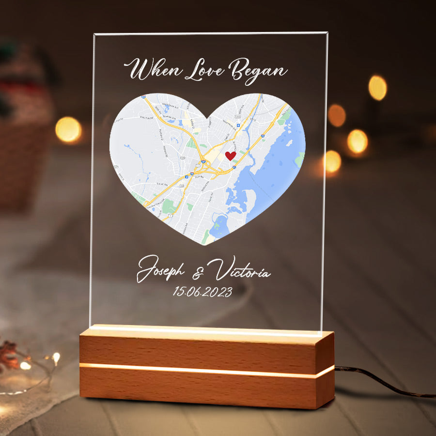 Customized Map Night Light