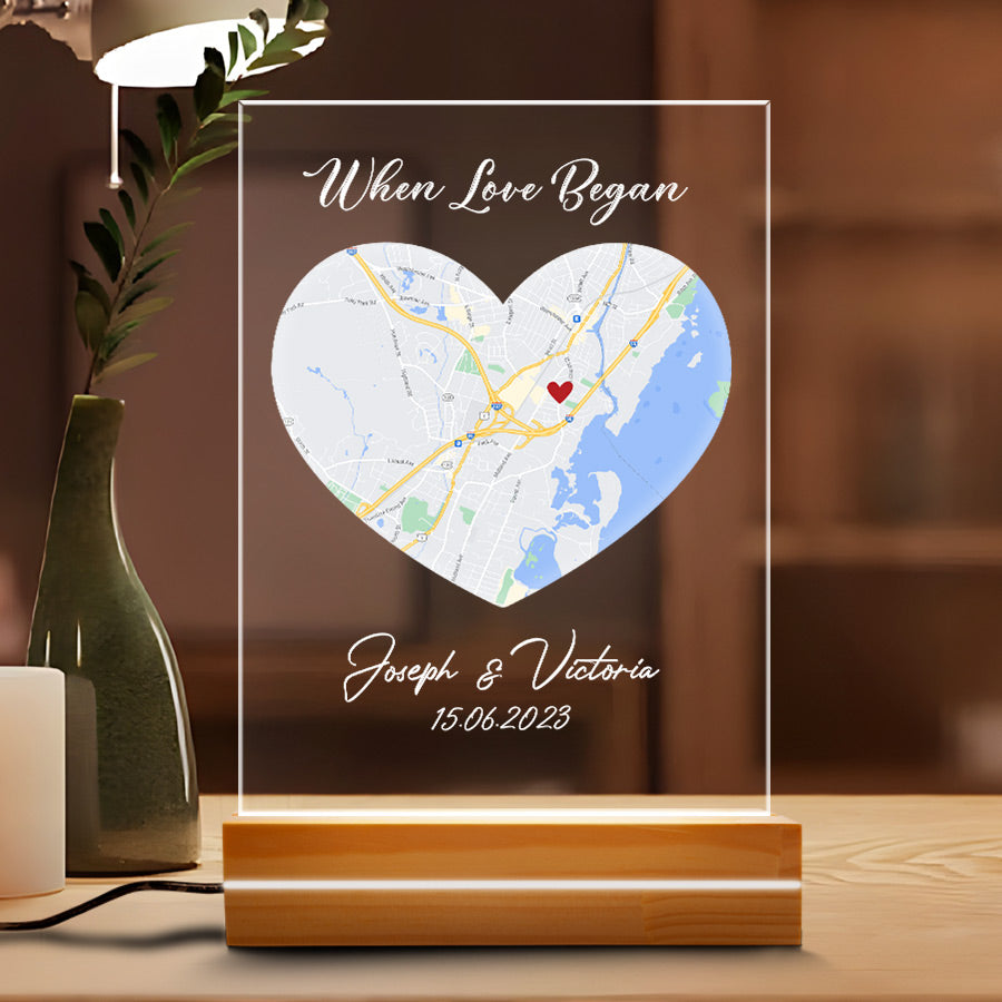 Customized Map Night Light