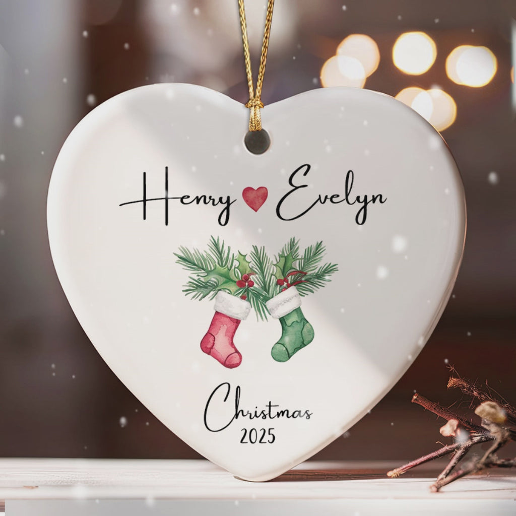 Personalized Couple Christmas Ornament 2025, Christmas Couple Ornament Gift For Couple
