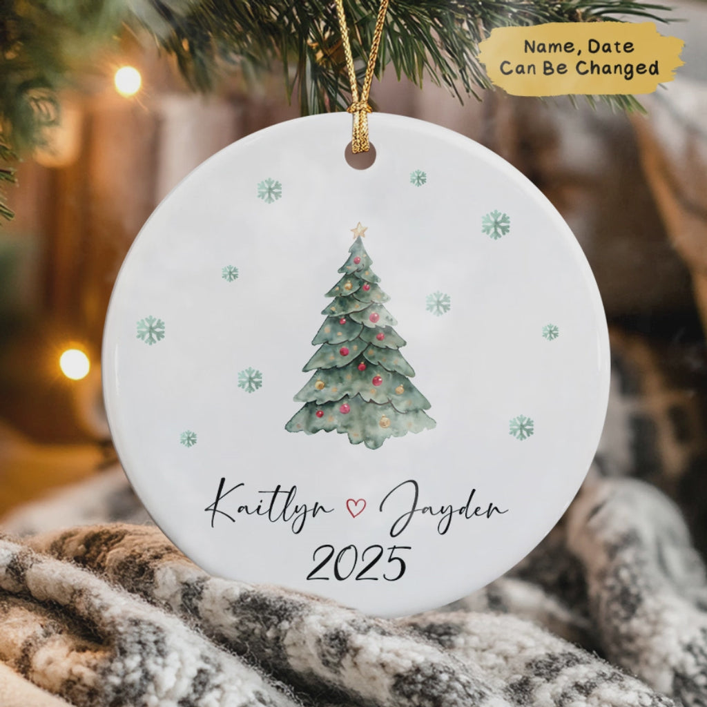 Personalized Couple Ornament 2025, Couple Christmas Ornament