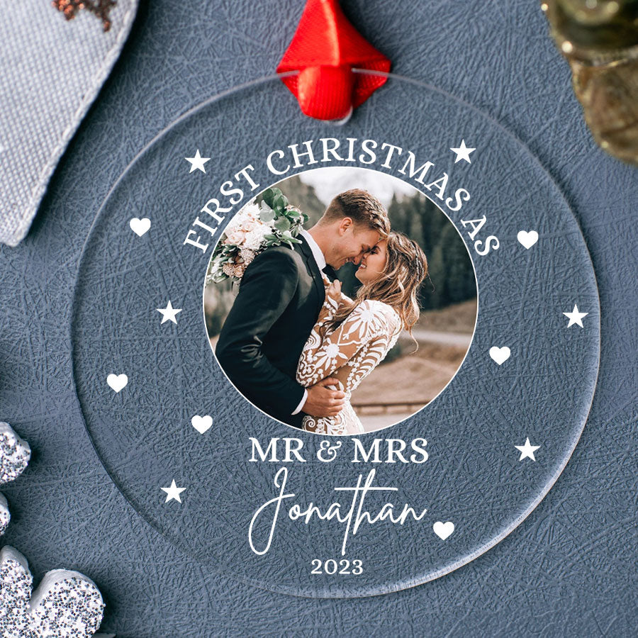 First Christmas As Mr and Mrs Ornament