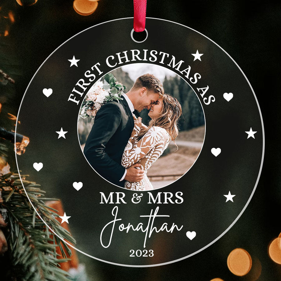 First Christmas As Mr and Mrs Ornament