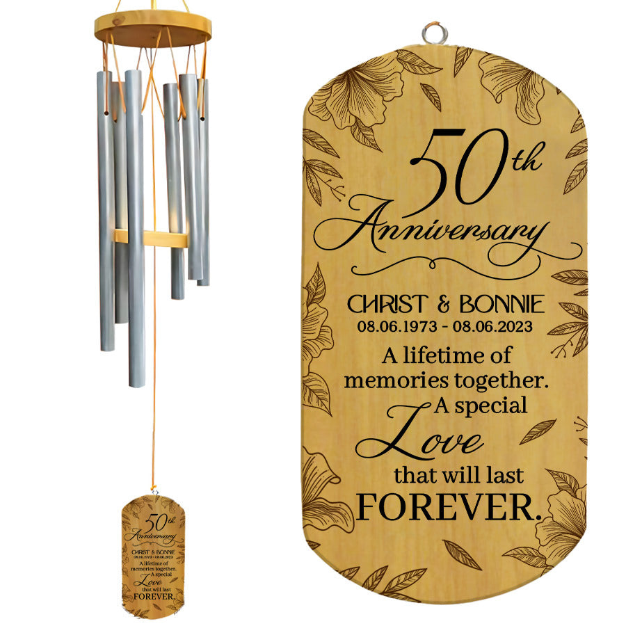 wind chimes for 50th anniversary
