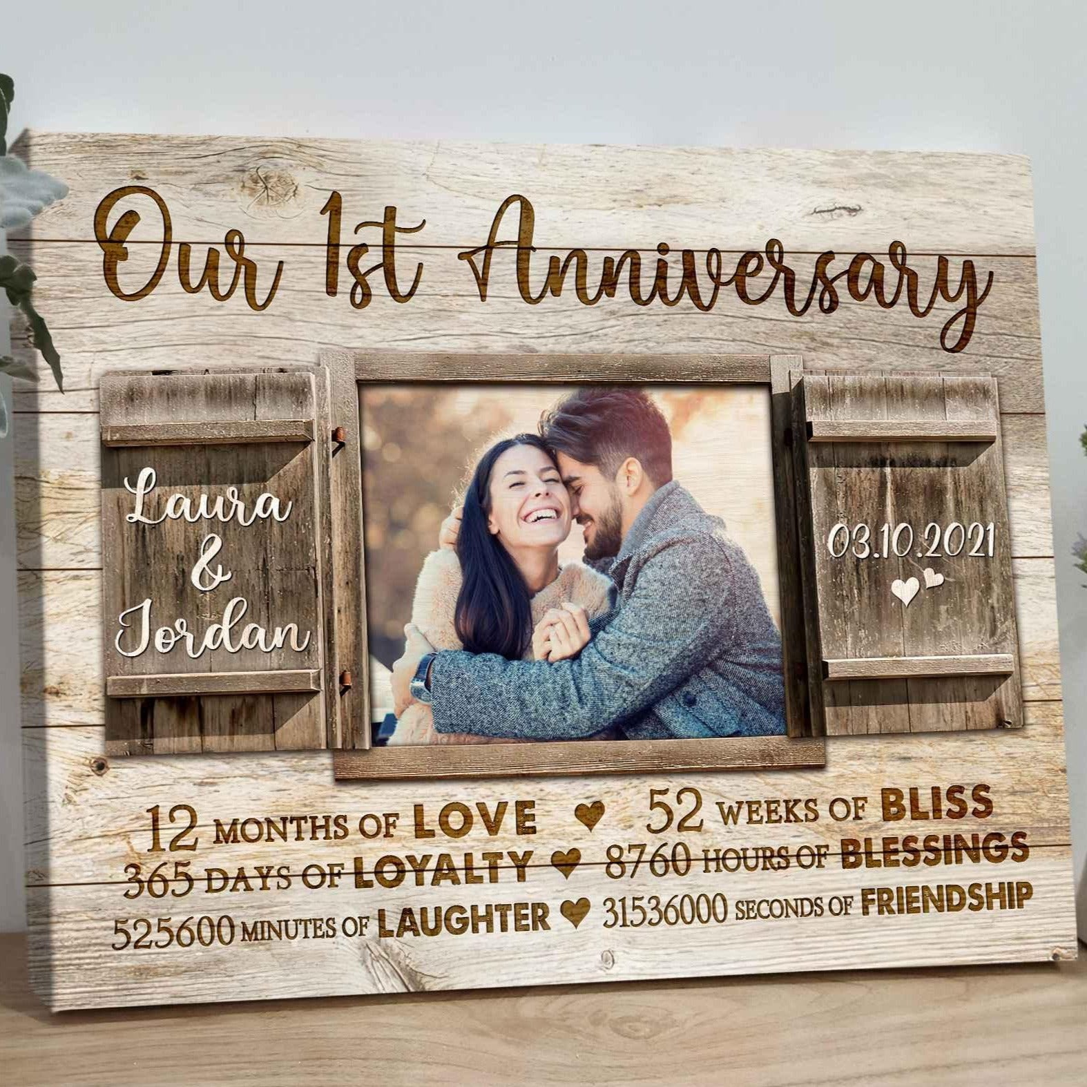 SHOP First Anniversary Paper Gift for Him with Free