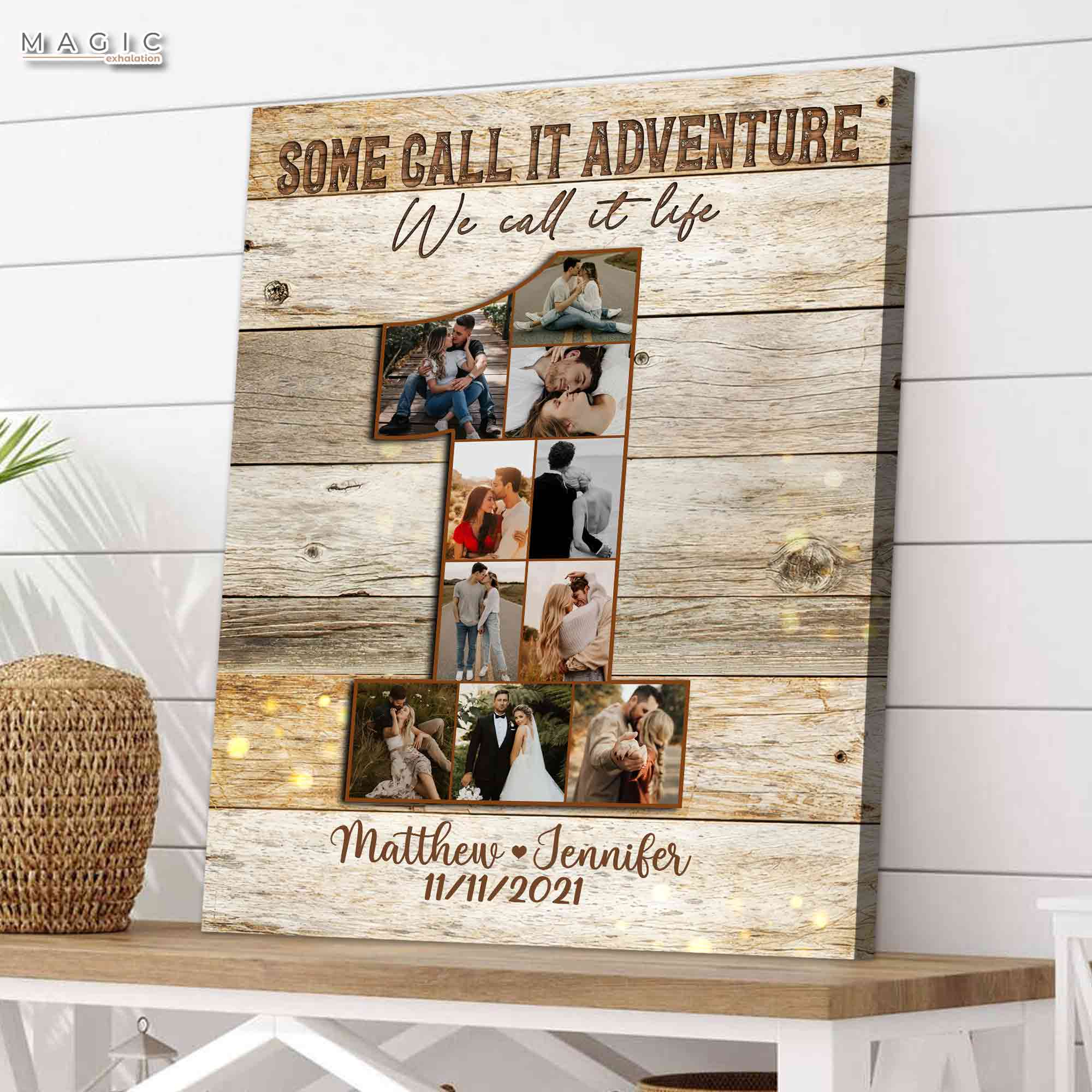 Year Anniversary Gifts for Boyfriend, Custom Valentines Day