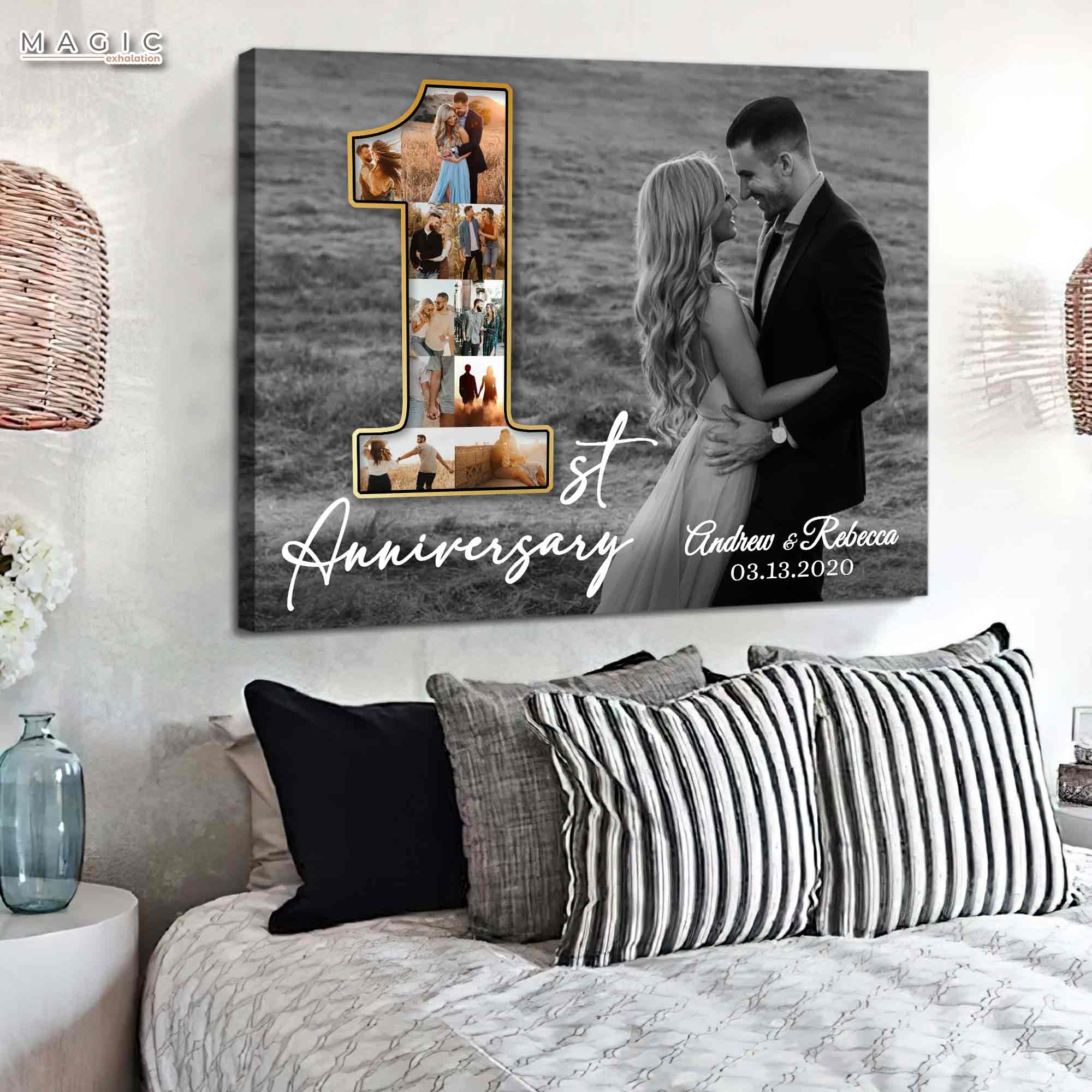 Personalized One Year Dating Gift First Year Together 1st 