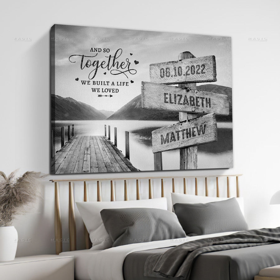 25th Anniversary Gift For Wife Personalized Street Sign Name Canvas 25th anniversary gift for wife personalized street sign name canvas