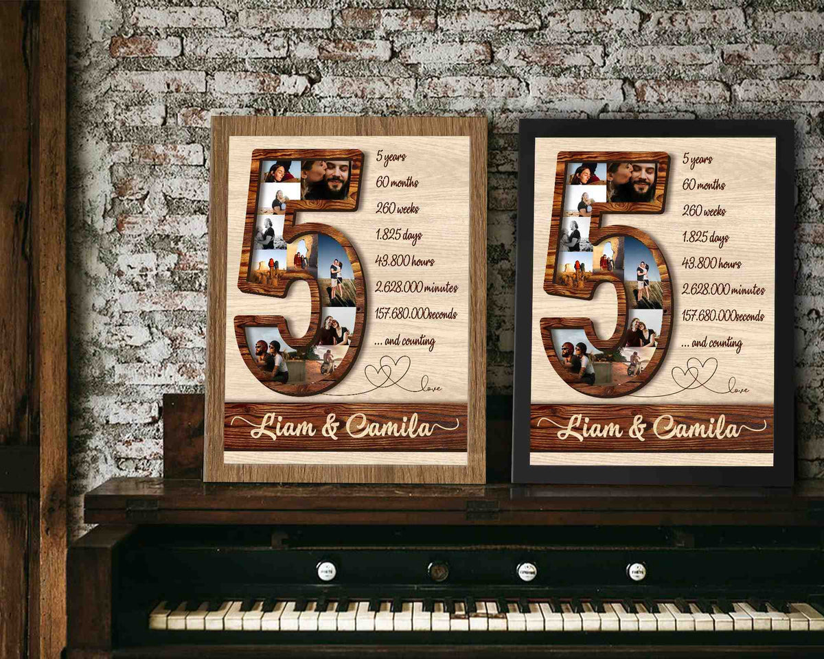 Valentines Custom Gifts | 5 Year Anniversary Gift for Him | FREE ...