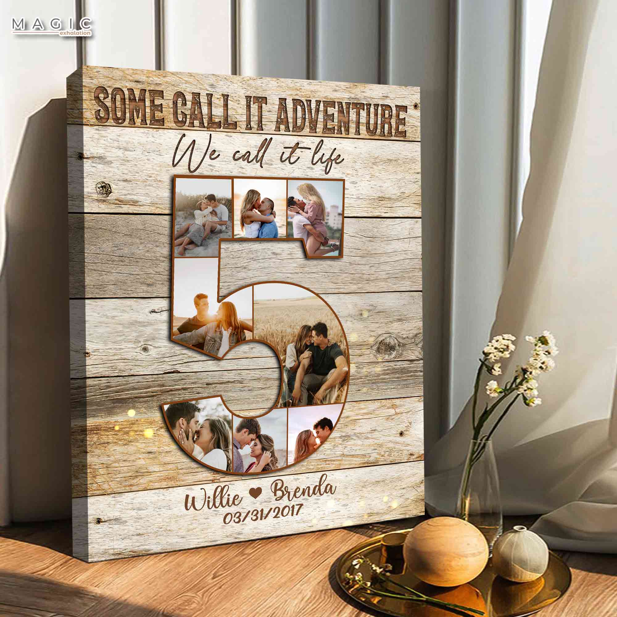 Personalized Valentine's Day Gifts, 5th Anniversary Gift for