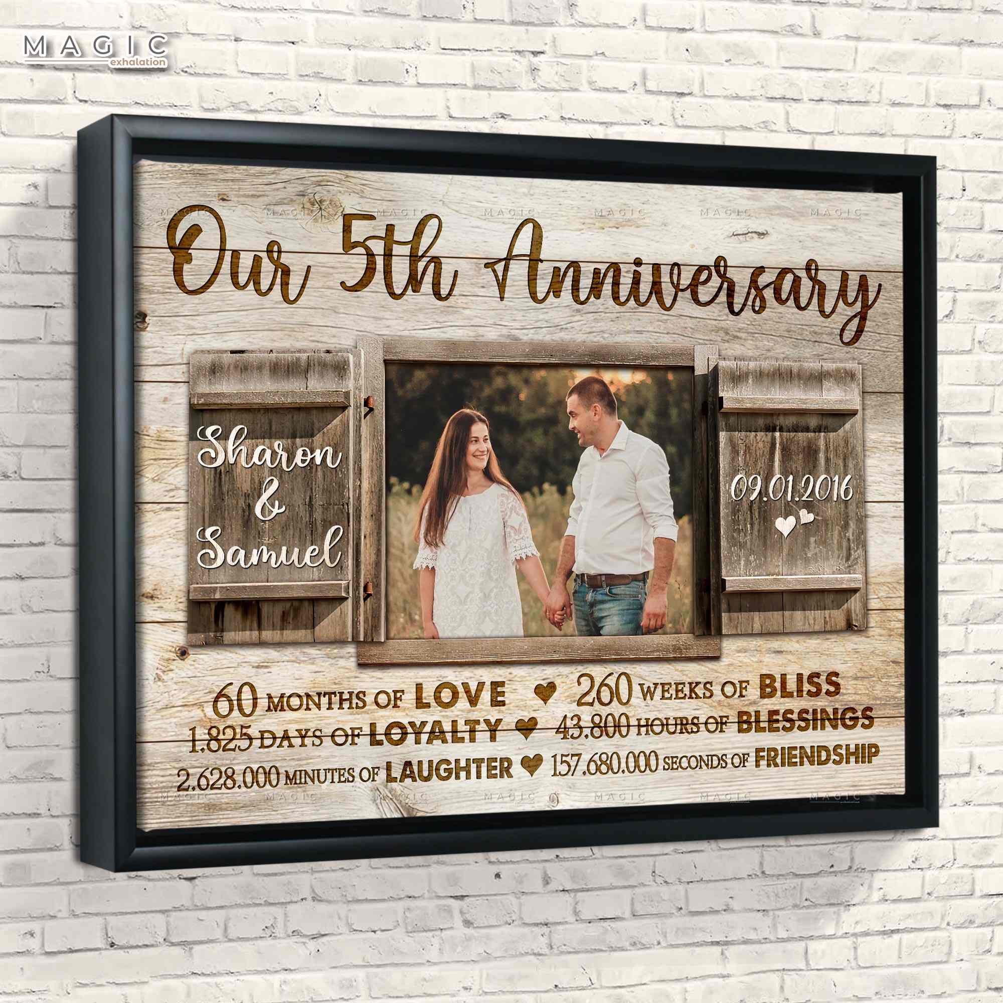 thoughtful 5 year anniversary gifts for her, 5 year wood anniversary gifts for him