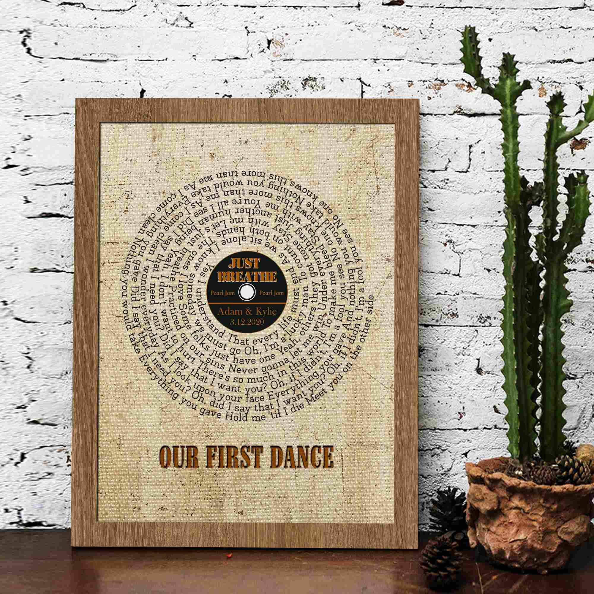 Custom Record Vinyl 50th Anniversary Gifts for Parents, Golden Wedding Anniversary, 50 Year Anniversary Gifts, Vinyl wedding gifts