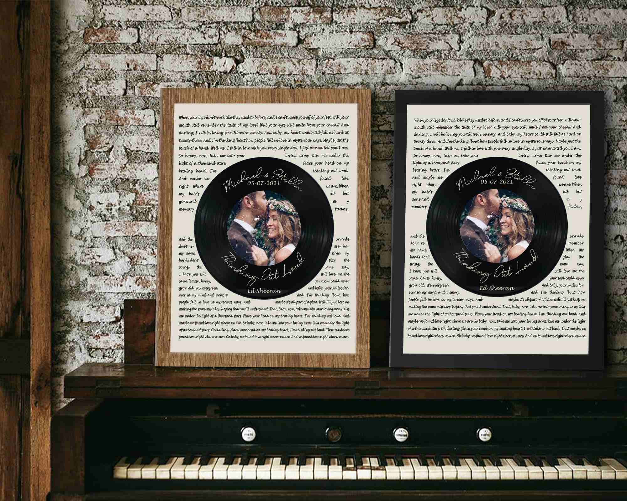 5 Year Anniversary Gifts for Her, Vinyl Record Wall 5 Year Wedding Anniversary Gift, 5th Year Wedding Anniversary Gift