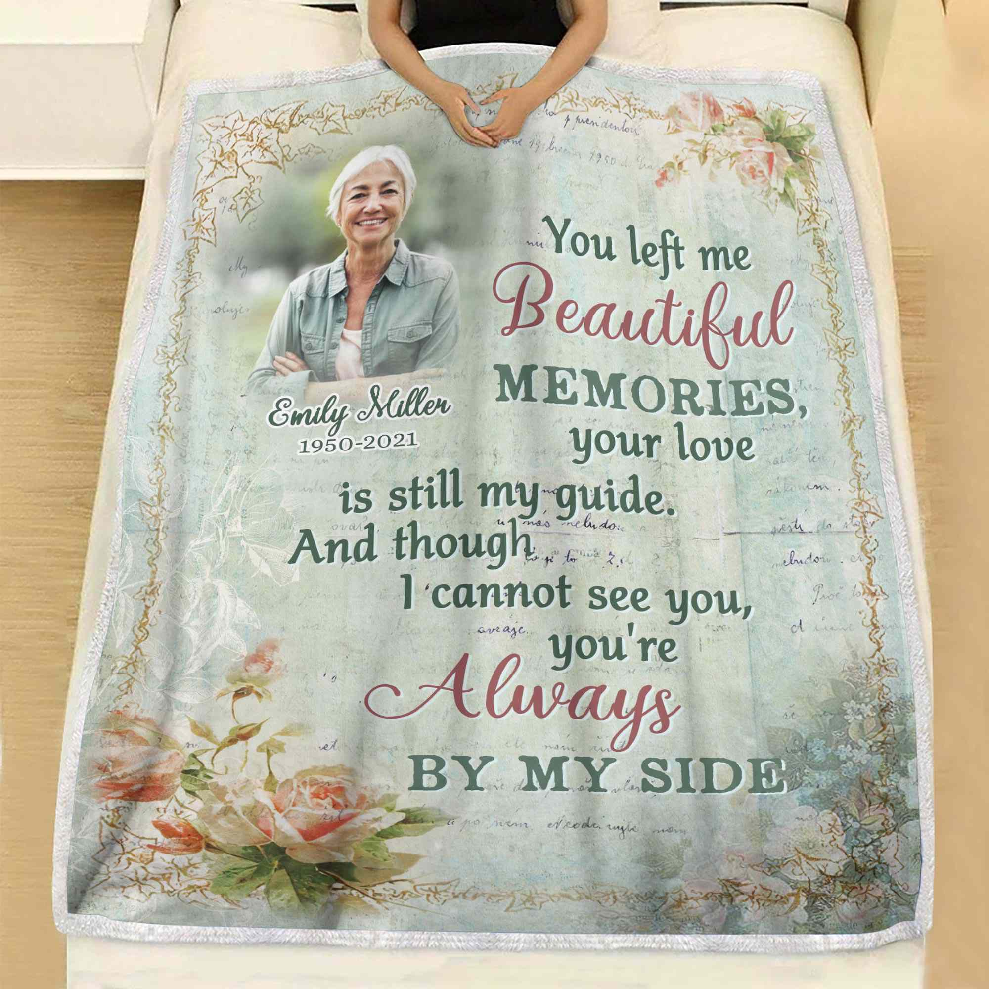 Death Losing A Wife Gifts Memorial Gift Flowers Funeral Blankets.