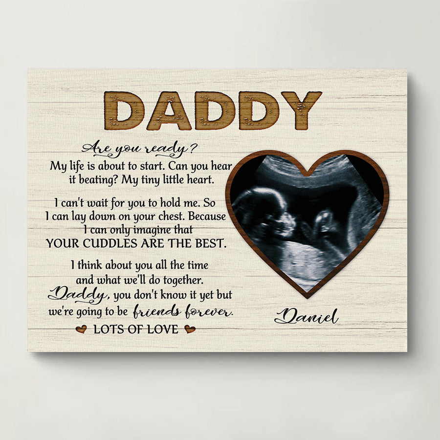 First Fathers Day Pregnancy Gift For New Dad Father'S Day Photo