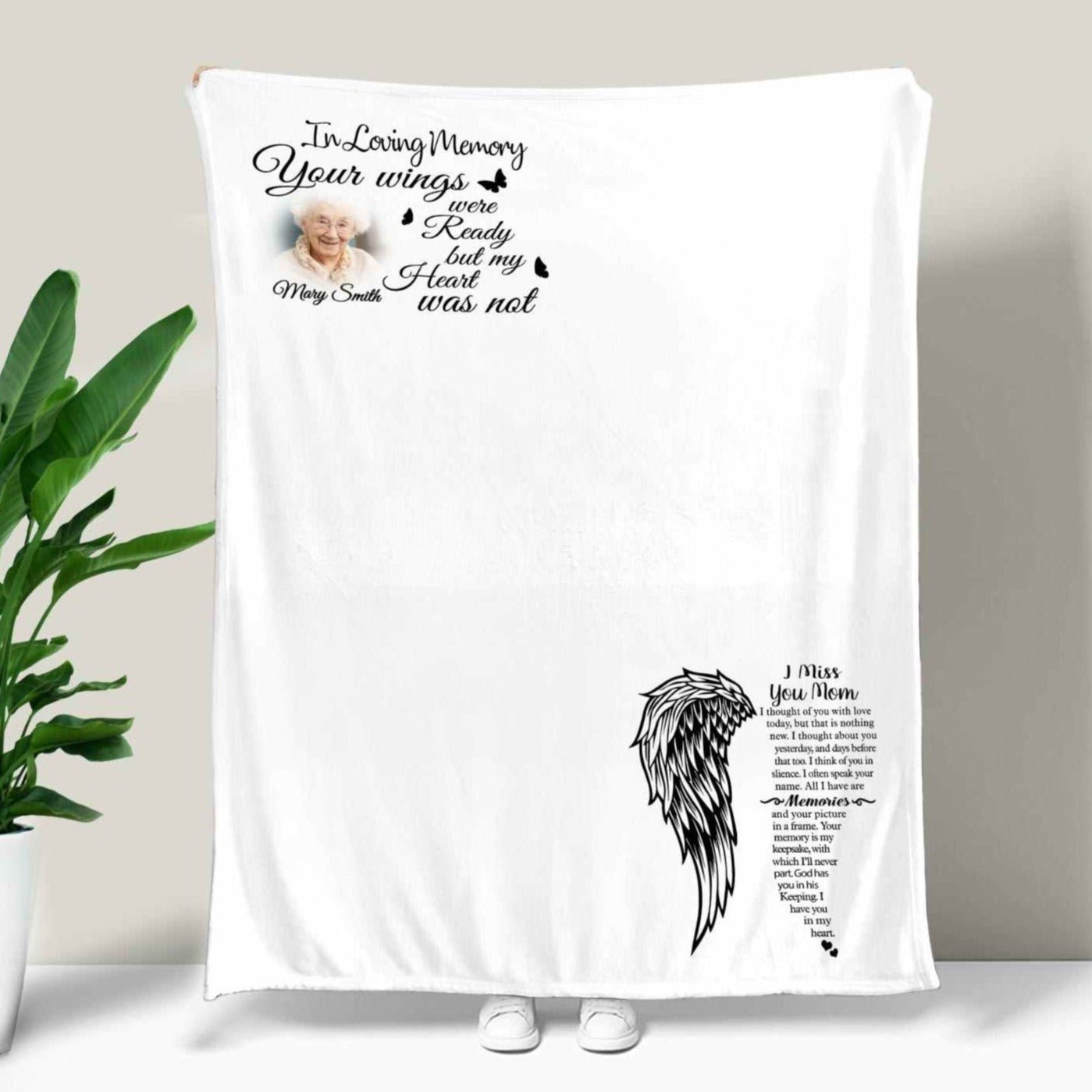 In Loving Memory Blankets Personalized Memory Blankets For Loss Of Wife