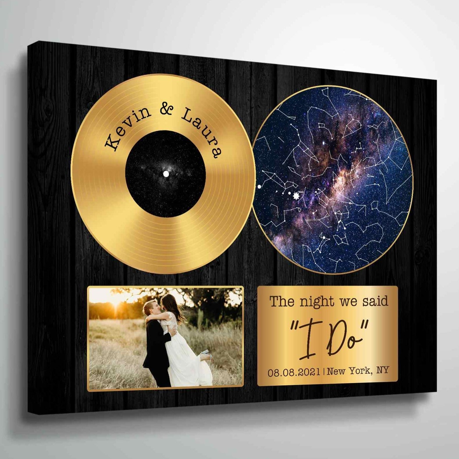 9 Year Anniversary Gift, 9 Year Wedding Anniversary Gift, Custom Vinyl Record 9th Anniversary Gift
