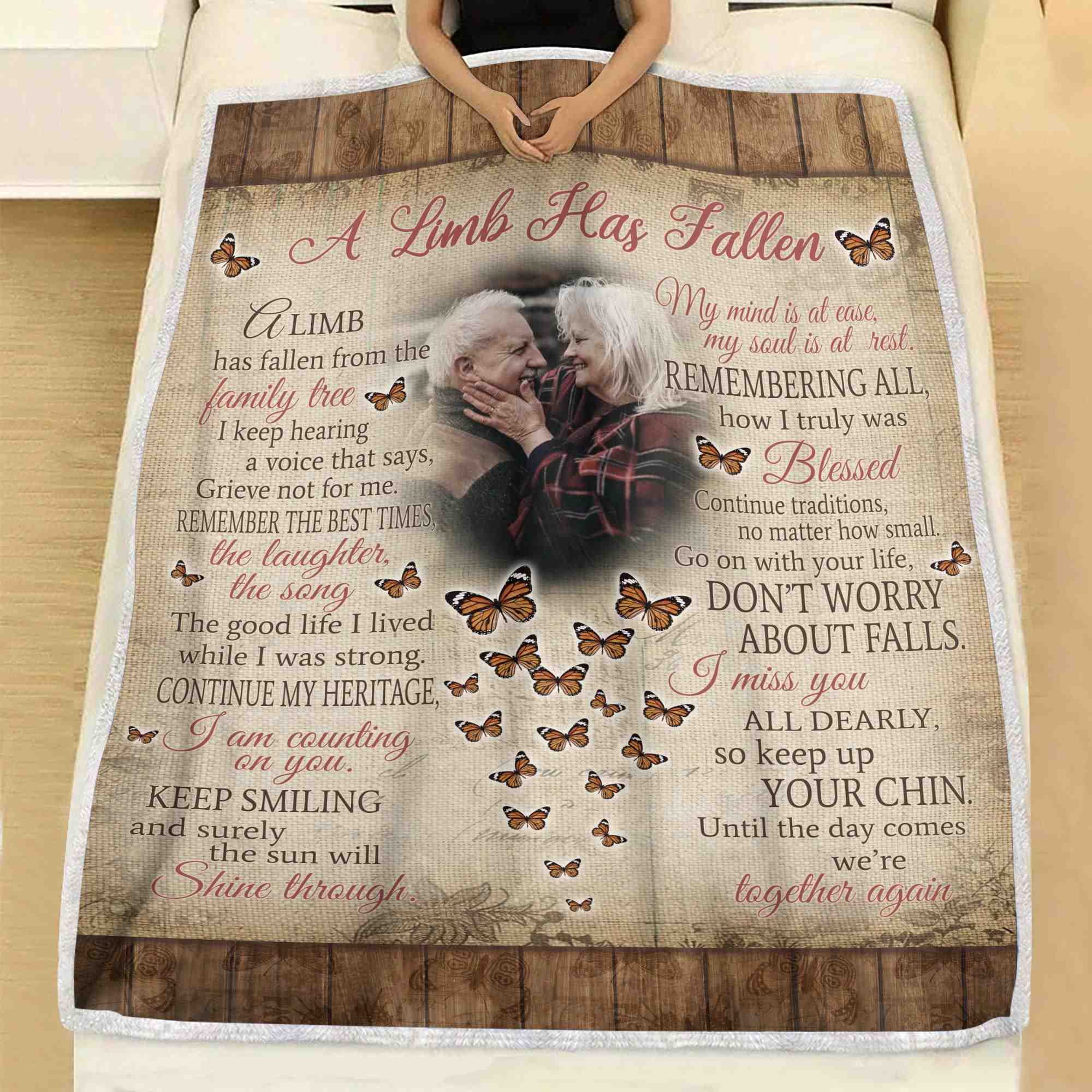 Sympathy Gifts For Loss Of Wife Memorial Blanket