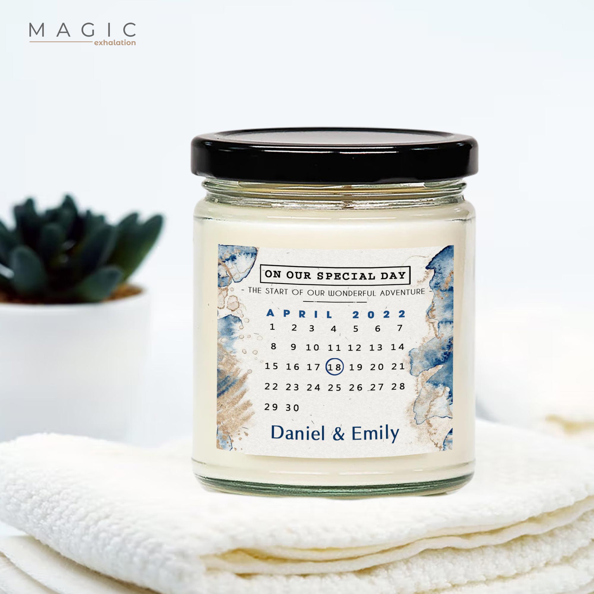 Wedding Party Favors Candles For Guests, Personalized Wedding Party Thank You Candle, Scented Candles Wedding Gift From Groom And Bride