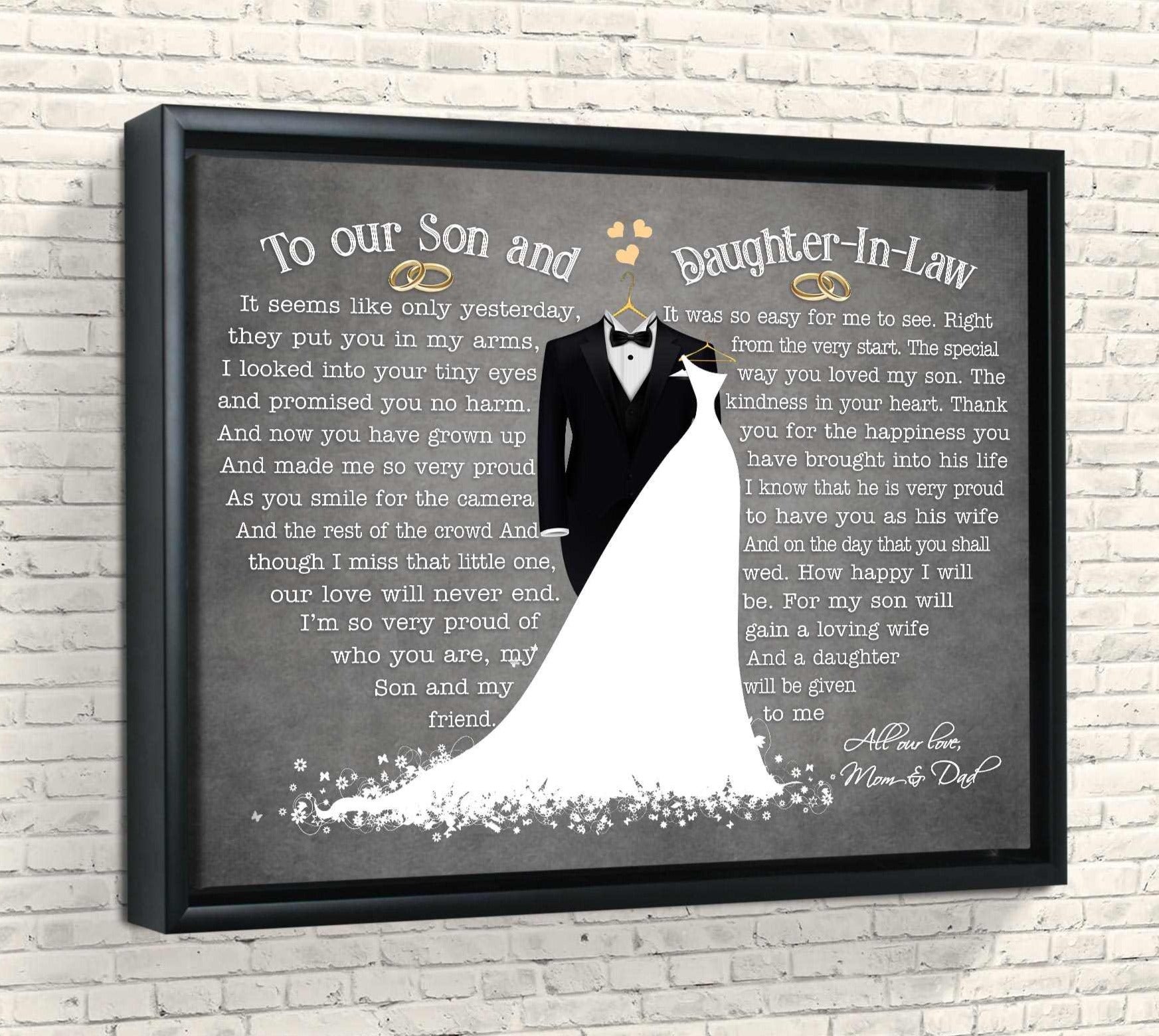 Wedding Gift Ideas For Couple Already Living Together, Canvas Prints Gift Ideas For Daughter In Law